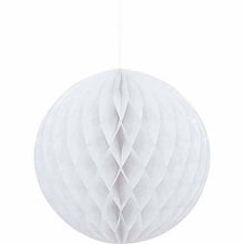 Load image into Gallery viewer, White Paper 8" Honeycomb Ball