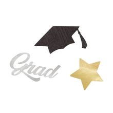 Load image into Gallery viewer, Congrats Confetti, Black, Gold & Silver