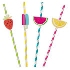 Load image into Gallery viewer, Fruit Paper Straws: Pack of 8
