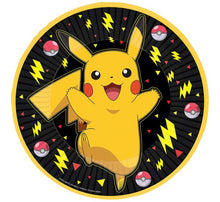 Load image into Gallery viewer, Pikachu "Pokémon" Paper Plates - 8pcs