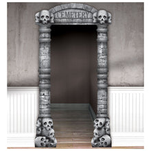 Load image into Gallery viewer, Halloween Cemetery Deluxe Doorway Entry (114.3cm x 215.3cm)