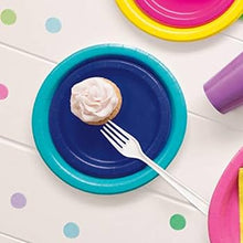 Load image into Gallery viewer, True Navy Blue FSC Round 7" Dessert Plates - 20ct