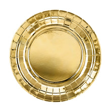 Load image into Gallery viewer, Gold Foil Round Dinner Plates - 6ct