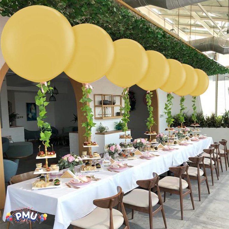 1 Metre Latex Balloon Metallic Gold PartyTime Malta