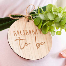 Load image into Gallery viewer, Mummy To Be Baby Shower Sash Wooden