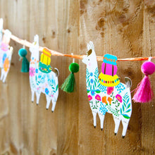 Load image into Gallery viewer, Llama Tassel Paper Garland (3m)