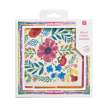 Load image into Gallery viewer, Boho Floral Paper Napkins (Pack of 20)