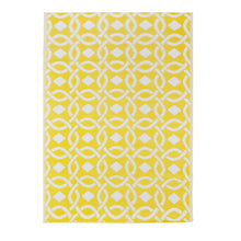 Load image into Gallery viewer, Yellow Boho Outdoor Rug (120cm x 180cm)