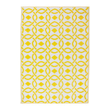 Load image into Gallery viewer, Yellow Boho Outdoor Rug (120cm x 180cm)