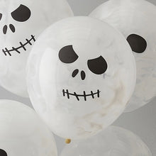Load image into Gallery viewer, Skull Paint Latex Balloons, 5ct