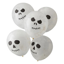 Load image into Gallery viewer, Skull Paint Latex Balloons, 5ct