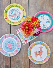 Load image into Gallery viewer, Boho Floral Paper Plates (Pack of 12)