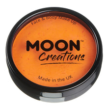 Load image into Gallery viewer, Moon Creations Pro Face Paint Cake Pot - Bright Orange