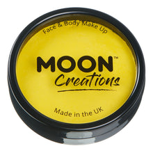 Load image into Gallery viewer, Moon Creations Pro Face Paint Cake Pot - Bright Yellow