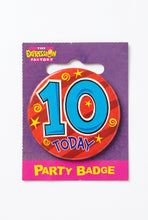 Load image into Gallery viewer, Age 10 Badge - 5cm