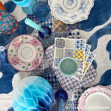 Load image into Gallery viewer, Souk Blue Paper Napkins - 20 Pack
