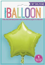 Load image into Gallery viewer, Star Foil Balloon 20" / 18" - Lime Green