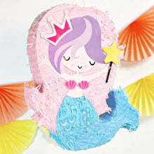 Load image into Gallery viewer, Mermaid Shaped Pull Pinata