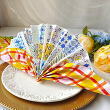 Load image into Gallery viewer, Souk Blue Paper Napkins - 20 Pack