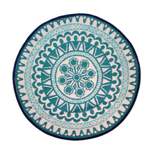 Load image into Gallery viewer, Souk Blue Round Outdoor Rug

