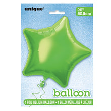 Load image into Gallery viewer, Star Foil Balloon 20" / 18" - Lime Green