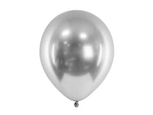 Load image into Gallery viewer, Silver Glossy Balloons 12" - 50pcs