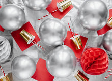 Load image into Gallery viewer, Silver Glossy Balloons 12" - 50pcs