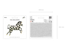 Load image into Gallery viewer, Zebra foil balloon - 115x85 cm