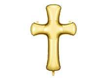 Load image into Gallery viewer, Gold Cross Foil Balloon  - 103.5x74.5 cm