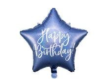 Load image into Gallery viewer, Happy Birthday Foil Balloon - 40 cm - Navy Blue