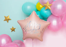 Load image into Gallery viewer, Happy Birthday Foil Balloon - 40 cm - Light Powder Pink