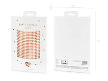 Load image into Gallery viewer, Rose Gold Hearts Foil Curtain