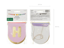 Load image into Gallery viewer, Multi Coloured Happy Birthday Banner Bunting