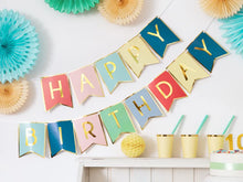 Load image into Gallery viewer, Multi Coloured Happy Birthday Banner Bunting