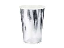 Load image into Gallery viewer, Silver Foil Paper Cups 220ml / 355ml
