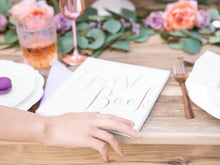Load image into Gallery viewer, Rose Gold Foil Guest Book - 22 Pages