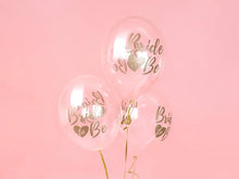 Load image into Gallery viewer, Bride To Be Crystal Clear Latex Balloons - 6pcs