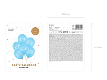 Load image into Gallery viewer, Happy Birthday Baby Blue Latex Balloons - 6ct