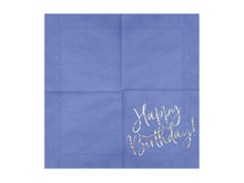 Load image into Gallery viewer, Holographic Blue Foiled Napkins - 20pcs