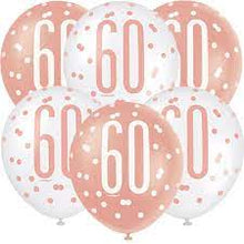 Load image into Gallery viewer, 12" Rose Gold & Pearl Latex Balloons 60 - 6ct