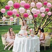 Load image into Gallery viewer, Pastel Pink Paper Lantern  (35cm)