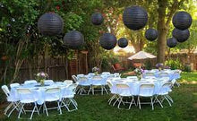 Load image into Gallery viewer, Black Large Paper Lantern (35cm)