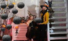 Load image into Gallery viewer, Black Large Paper Lantern (35cm)