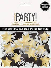 Load image into Gallery viewer, Congrats Confetti, Black, Gold & Silver