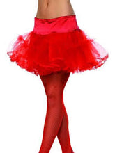 Load image into Gallery viewer, Neon Nights Blue/Red Tulle Petticoat
