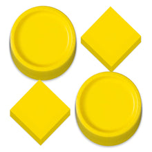 Load image into Gallery viewer, Bright Yellow Solid Round 7" FSC Dessert Plates - 20ct