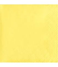 Load image into Gallery viewer, Yellow Solid Beverage Napkins, 20ct