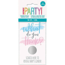 Load image into Gallery viewer, Gender Reveal Party What Do You Think Scratch Card - Boy