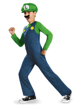 Load image into Gallery viewer, Nintendo Super Mario Brothers Luigi Kids Costume