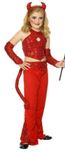 Load image into Gallery viewer, Childs Sequin Devil Halloween Costume 3 - 5 years